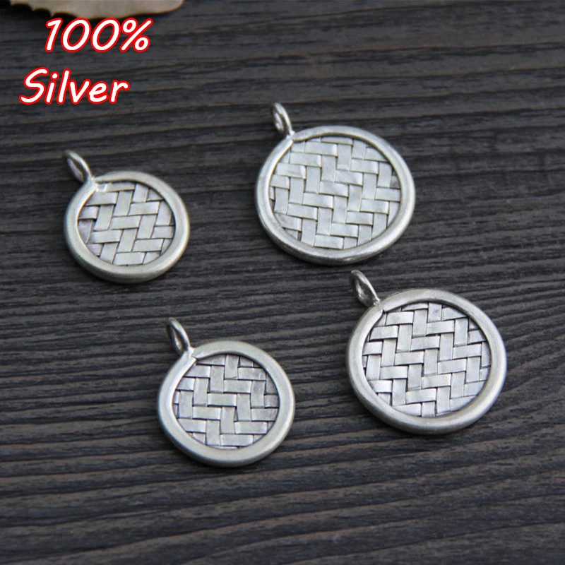 Charm Pendant Fits For Necklace Or Bracelet 925 Sterling Silver Mesh Charm DIY Jewelry Accessories
Charm Pendant Fits For Necklace Or Bracelet 925 Sterling Silver Mesh Charm DIY Jewelry Accessories