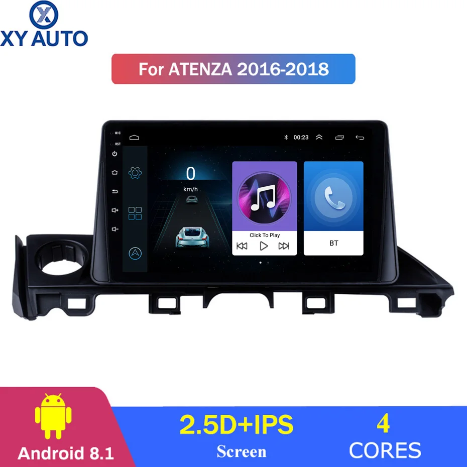 9 inch 2.5D IPS Tempered HD multi-touch screen Android 8.1 NAVI for Mazda ATENZA 2016-2018 with Bluetooth USB WIFI support SWC
9 inch 2.5D IPS Tempered HD multi-touch screen Android 8.1 NAVI for Mazda ATENZA 2016-2018 with Bluetooth USB WIFI support SWC