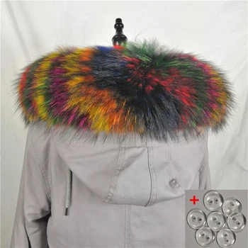 Lining 75cm 2018 Large Real Fur Trim Raccoon Collar Parka Hood Women Men Fashion Natural Scarf Hooks
Lining 75cm 2018 Large Real Fur Trim Raccoon Collar Parka Hood Women Men Fashion Natural Scarf Hooks
