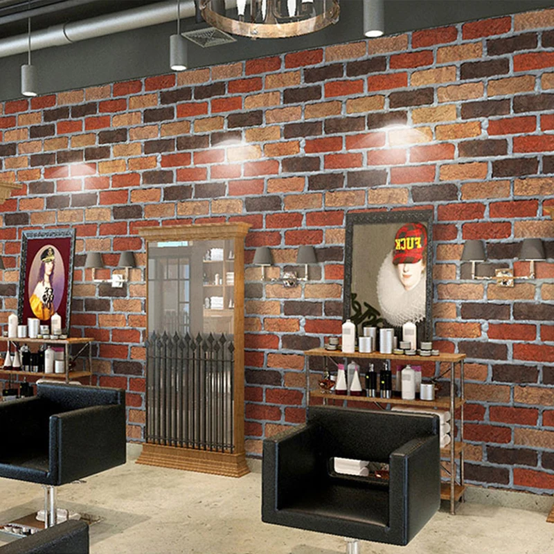 Vintage Wallpaper 3D Brick PVC Waterproof Self-Adhesive Wall Sticker Living Room Study Restaurant Home Decor Wall Covering Rolls 
Vintage Wallpaper 3D Brick PVC Waterproof Self-Adhesive Wall Sticker Living Room Study Restaurant Home Decor Wall Covering Rolls