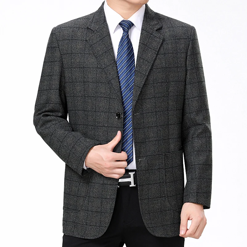 WAEOLSA Elegance Men Blazers Gray Coffee Plaid Grain Pattern Suits Jackets Male Garment Smart Casual Blazer Masculino Suit Coats
WAEOLSA Elegance Men Blazers Gray Coffee Plaid Grain Pattern Suits Jackets Male Garment Smart Casual Blazer Masculino Suit Coats