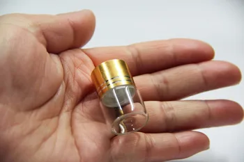 300pcs 22*30mm Mini Glass Bottles Aluminium Screw Golden Cap Transparent Clear Liquid Gift Container Wishing Bottle Wedding Jars
300pcs 22*30mm Mini Glass Bottles Aluminium Screw Golden Cap Transparent Clear Liquid Gift Container Wishing Bottle Wedding Jars
