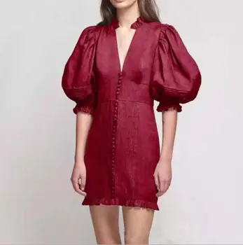 Celebrity Puff Sleeve Women Dress Top Quality Sexy Button Mini Bodycon Evening Party Elegant Dresses
Celebrity Puff Sleeve Women Dress Top Quality Sexy Button Mini Bodycon Evening Party Elegant Dresses