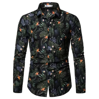 Men's Shirt Fashion Flower Tops and Shirts New Casual Lapel Print Long Sleeve Shirt Men's Autumn Wear
Men's Shirt Fashion Flower Tops and Shirts New Casual Lapel Print Long Sleeve Shirt Men's Autumn Wear