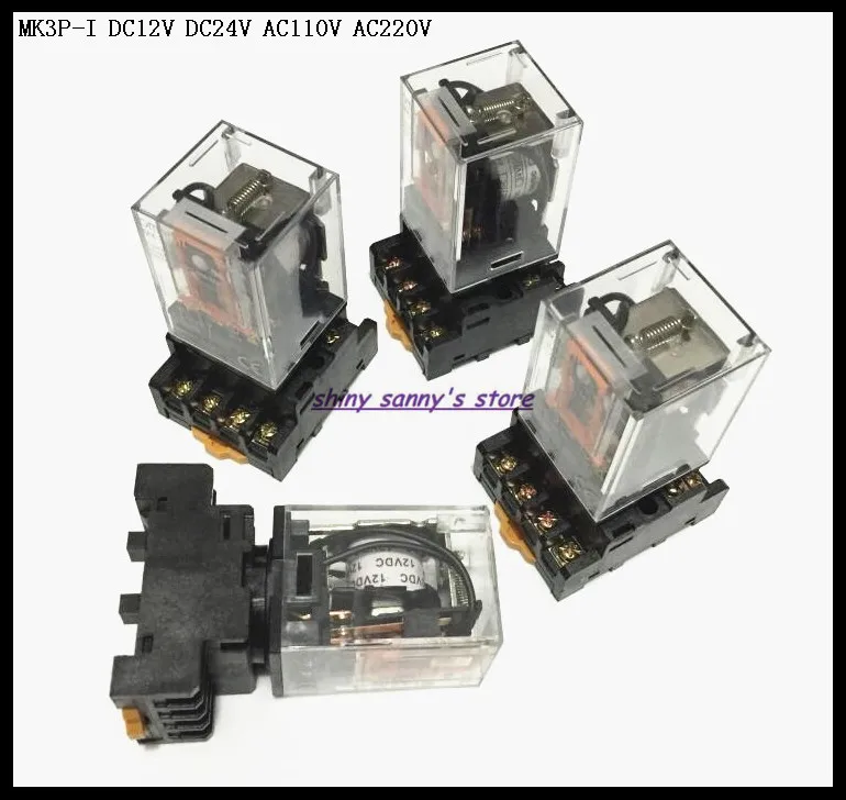 2 Sets/Lot MK3P-I DC12V DC24V AC110V AC220V Relay 11-Pin 10A 250VAC Electromagnetic Relay With Socket Base Brand New
2 Sets/Lot MK3P-I DC12V DC24V AC110V AC220V Relay 11-Pin 10A 250VAC Electromagnetic Relay With Socket Base Brand New