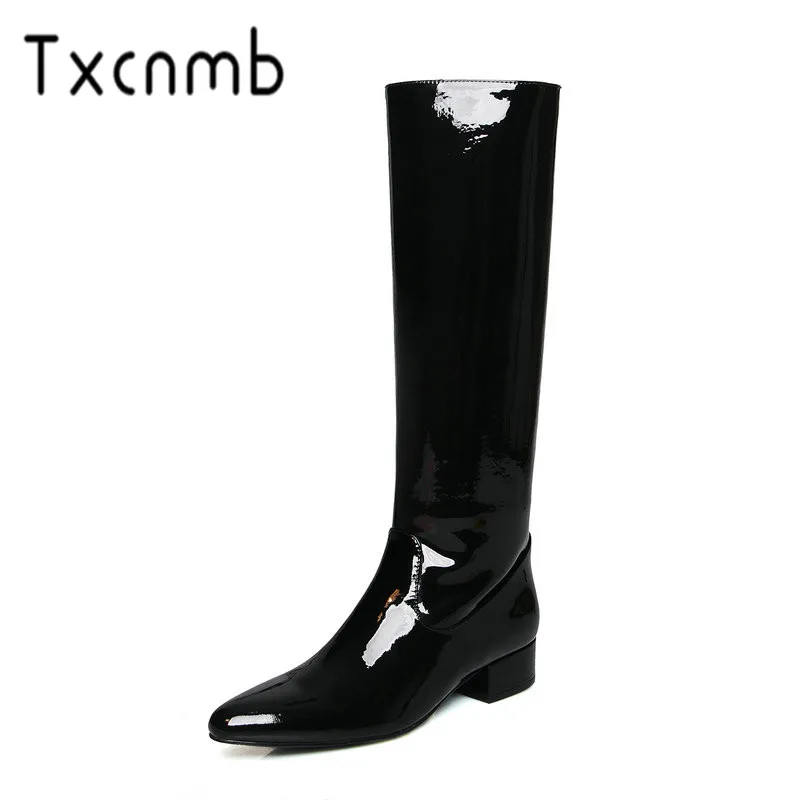 TXCNMB Fashion Boots Women Knee High Boots Square Heels Long Warm Boots Pointed Toe Chelsea Boots Ladies Shoes Woman
TXCNMB Fashion Boots Women Knee High Boots Square Heels Long Warm Boots Pointed Toe Chelsea Boots Ladies Shoes Woman