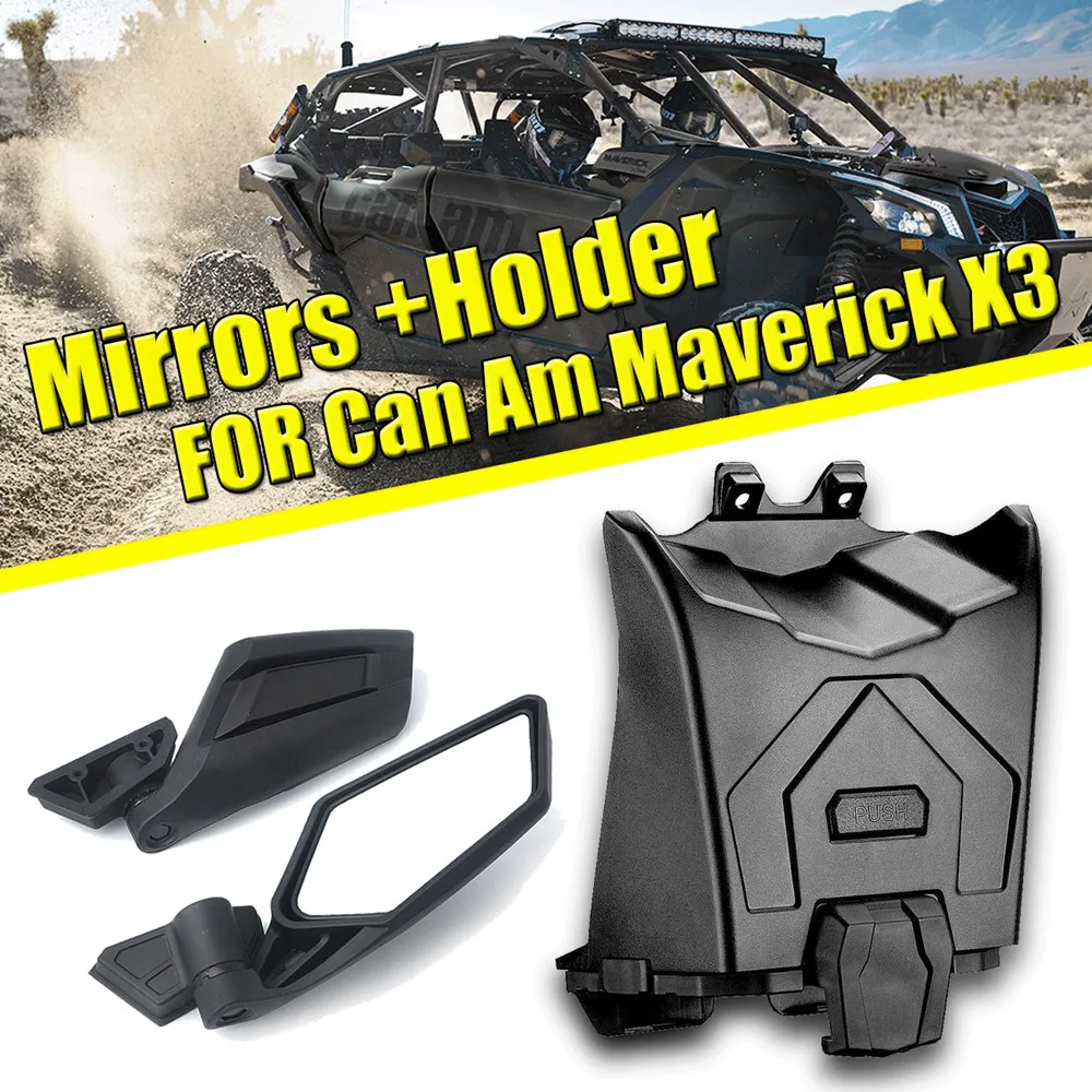 KEMIMOTO Black Side Rear View Mirrors + Tablet Phone Holder For Can Am Maverick 2017-2019 2018
KEMIMOTO Black Side Rear View Mirrors + Tablet Phone Holder For Can Am Maverick 2017-2019 2018