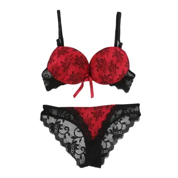 Women Floral Lace Bra Set Sexy Lingerie Underwear Seamless Bra and Panty Set 32 34 36 38 B C Underwire Padded Push Up Bras
Women Floral Lace Bra Set Sexy Lingerie Underwear Seamless Bra and Panty Set 32 34 36 38 B C Underwire Padded Push Up Bras