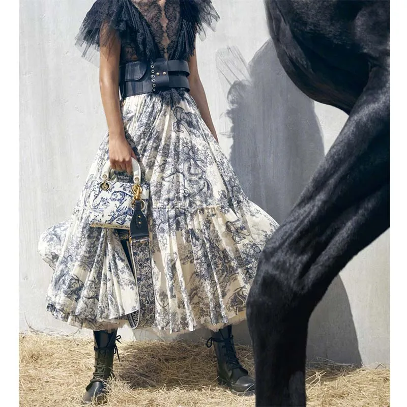 Cosmicchic 2019 SS Runway Women Long Skirt Animal Printing High Waist Tutu Large pendant Skirt Blue Maxi Skirt
Cosmicchic 2019 SS Runway Women Long Skirt Animal Printing High Waist Tutu Large pendant Skirt Blue Maxi Skirt