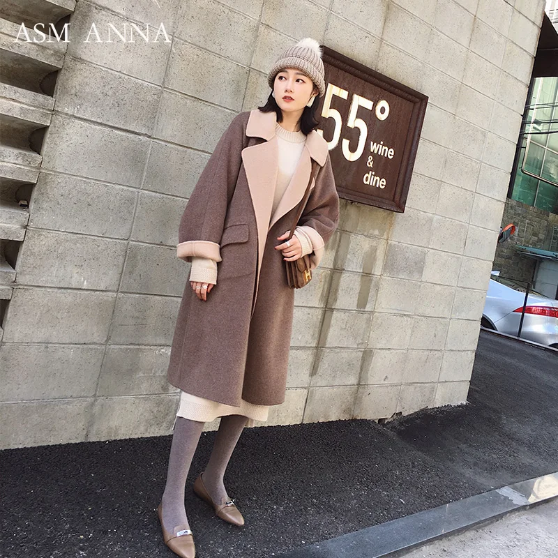 Wool Blend Coat Women Long Sleeve Turn-down Collar women's cashmere Coat Outwear Jacket Casual Autumn Winter Elegant Overcoat
Wool Blend Coat Women Long Sleeve Turn-down Collar women's cashmere Coat Outwear Jacket Casual Autumn Winter Elegant Overcoat