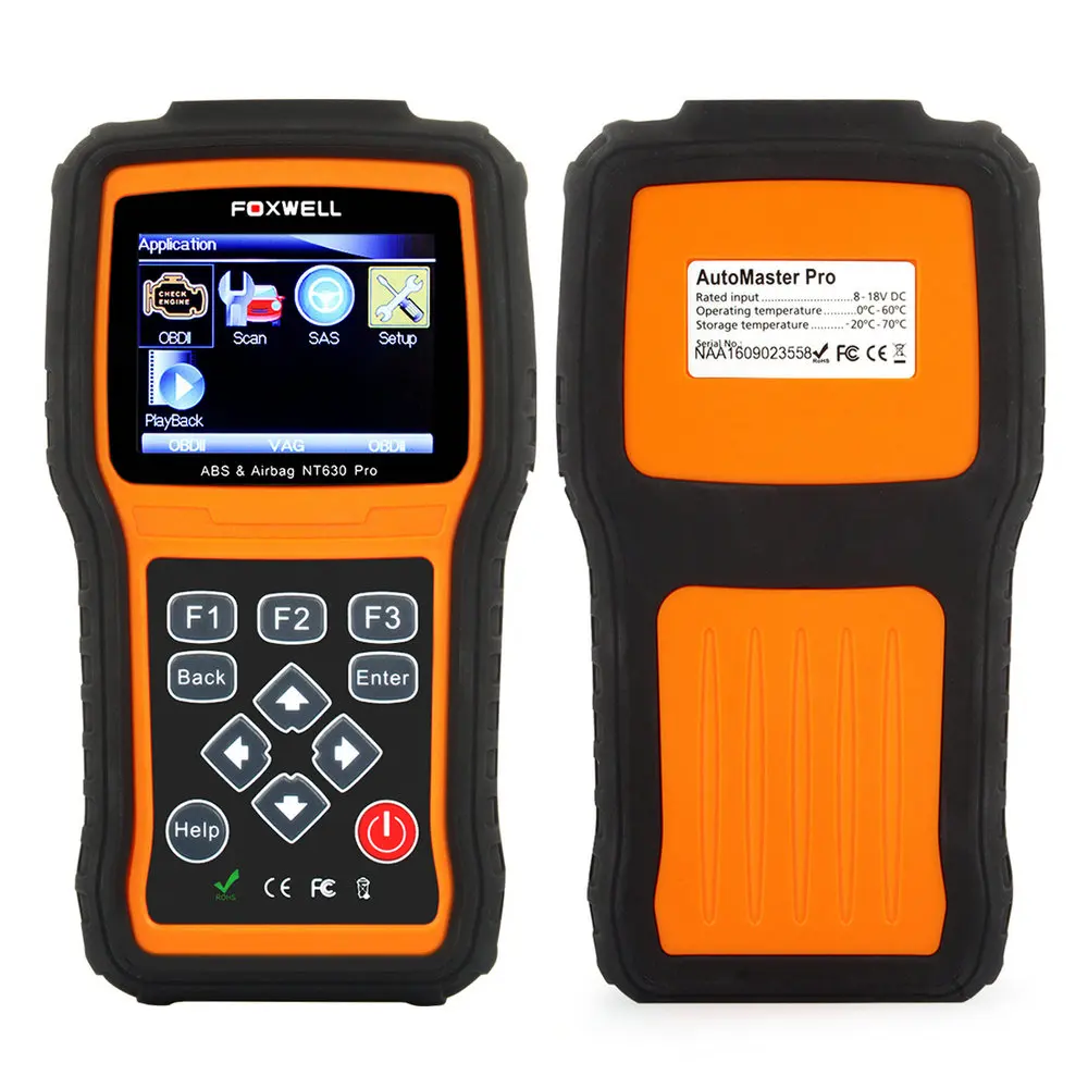 ABS Airbag Air bag SAS Reset Tool Foxwell NT630-07