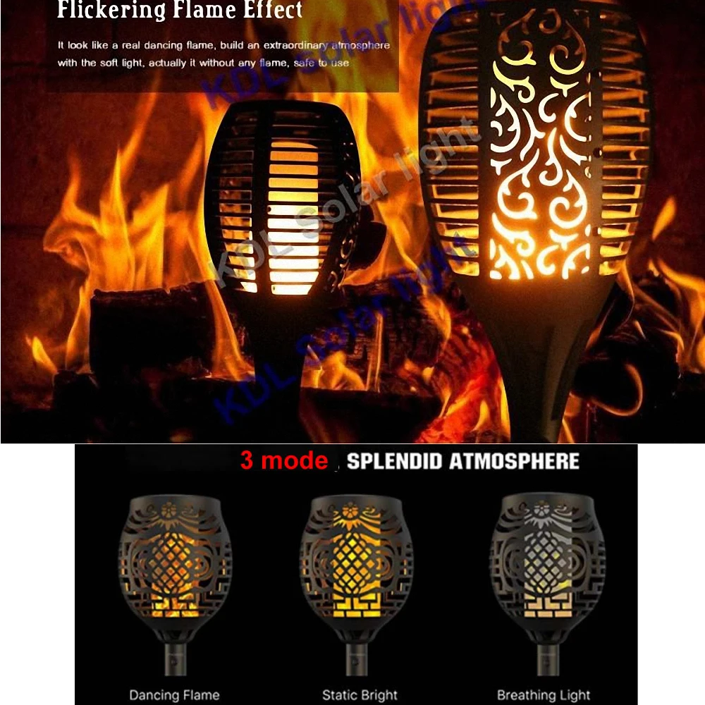 4pcs/lot Solar 96LEDs Lawn Dancing flame Torch Lights radar 3 working mode New Solar Flame Light 96 L landscape garden camp
4pcs/lot Solar 96LEDs Lawn Dancing flame Torch Lights radar 3 working mode New Solar Flame Light 96 L landscape garden camp