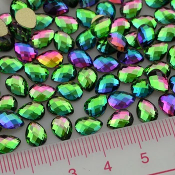100PCS Glitter Facets Flat Back Drop Shapes Green Colorful Acrylic Nail Art Rhinestones Gems Decorations IDH DIY Tips
100PCS Glitter Facets Flat Back Drop Shapes Green Colorful Acrylic Nail Art Rhinestones Gems Decorations IDH DIY Tips