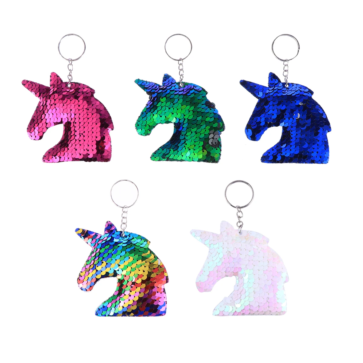 10pcs Unicorn Keychain Glitter Sequins Colorful Charms Key Chain Key Holder for Tote Bag Decor
10pcs Unicorn Keychain Glitter Sequins Colorful Charms Key Chain Key Holder for Tote Bag Decor