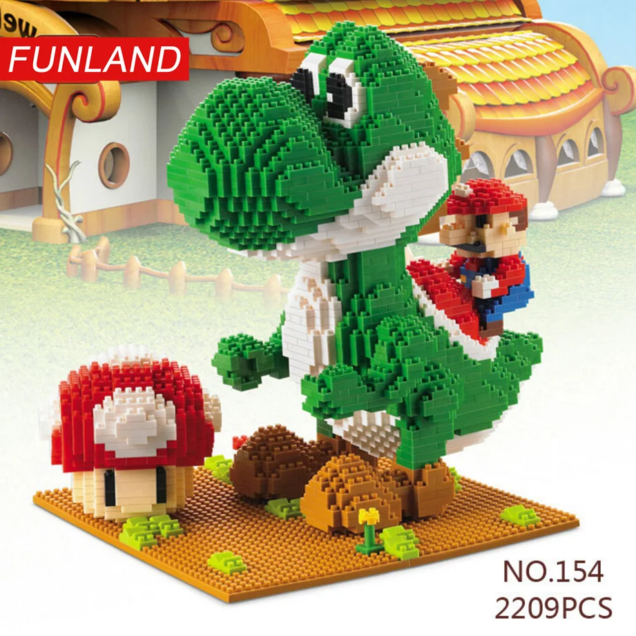 Funny game figures super mario bros micro diamond building block Yoshi dinosaur nanoblock 2276pcs model brick toys for kid gifts
Funny game figures super mario bros micro diamond building block Yoshi dinosaur nanoblock 2276pcs model brick toys for kid gifts