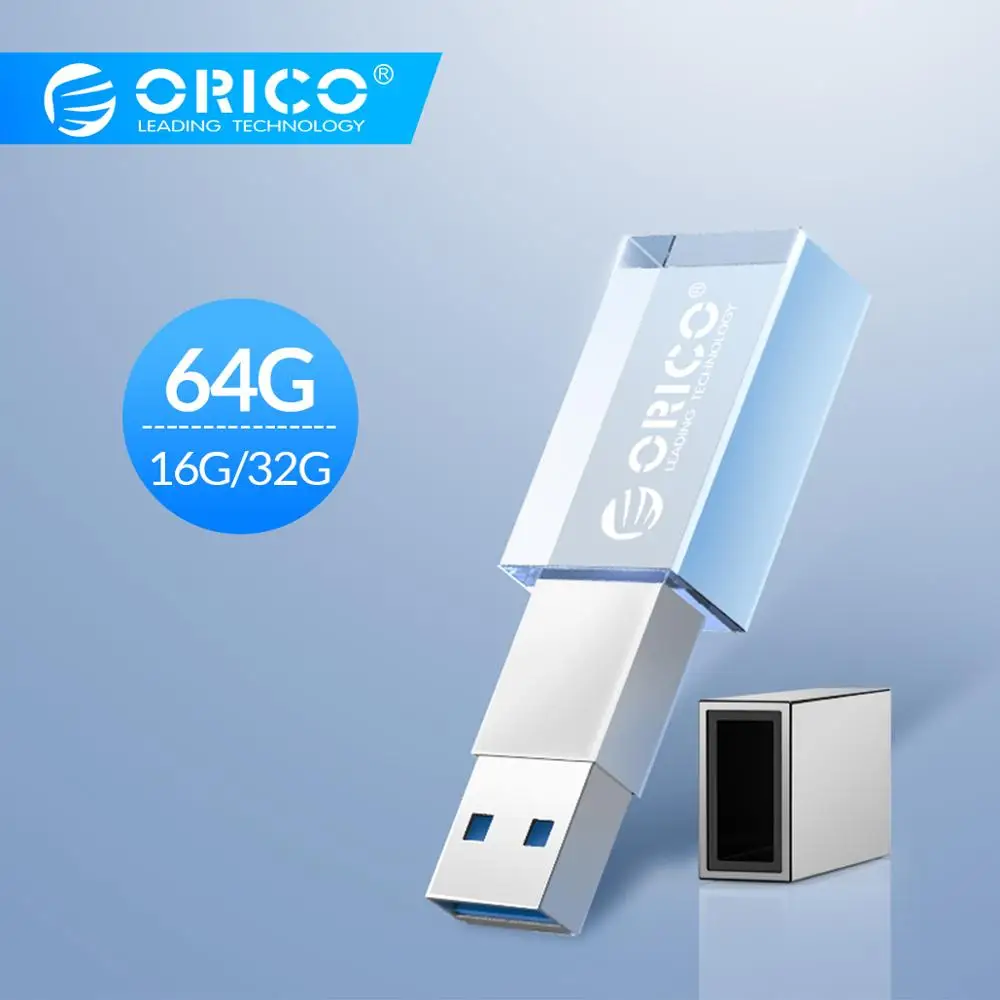 ORICO USB Flash Drive Crystal USB3.0 U-Disk 64GB 32GB 16GB USB 3.0 Flash Memory Flash Disk Flash Drive Storage Mini USB Stick
ORICO USB Flash Drive Crystal USB3.0 U-Disk 64GB 32GB 16GB USB 3.0 Flash Memory Flash Disk Flash Drive Storage Mini USB Stick