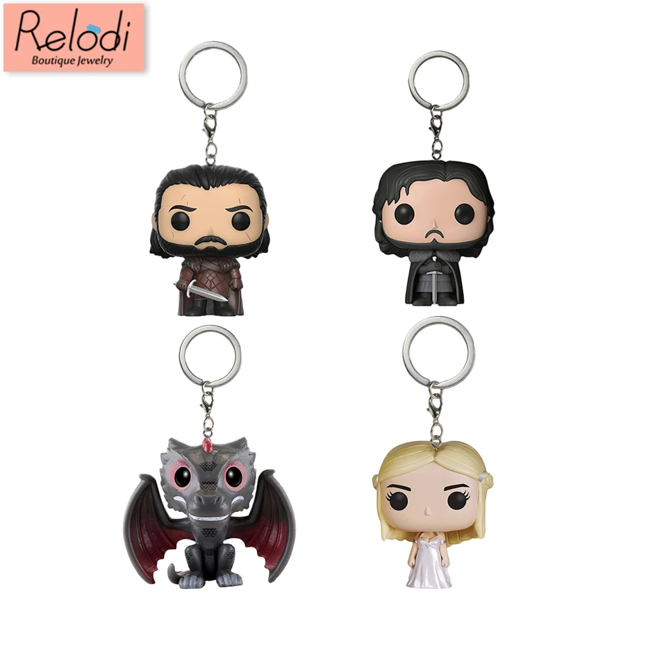 Game of Thrones Keychain Q Version Doll Daenerys Targaryen Drogon Jon Snow Car Key Chain Pendant Pop Key Protector SP1640
Game of Thrones Keychain Q Version Doll Daenerys Targaryen Drogon Jon Snow Car Key Chain Pendant Pop Key Protector SP1640