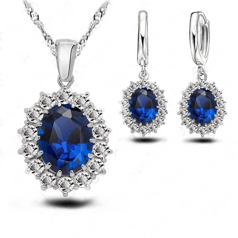 Princess Engagement Wedding Genuine 925 Sterling Silver A+++ Cubic Zirconia Pendant Necklace Earrings Woman Jewelry Sets
Princess Engagement Wedding Genuine 925 Sterling Silver A+++ Cubic Zirconia Pendant Necklace Earrings Woman Jewelry Sets
