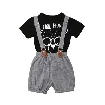 Toddler Baby Girls Clothes Cartoon Bear Short Sleeve Tops+Bib Overalls Plaid Shorts Outfits Newborn Baby Sunsuit Playsuit
Toddler Baby Girls Clothes Cartoon Bear Short Sleeve Tops+Bib Overalls Plaid Shorts Outfits Newborn Baby Sunsuit Playsuit