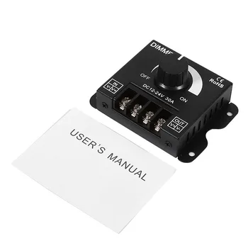 12V-12V 30A Metal LED Switch Dimmer Controller Manual Operation for Strip Light SKD88
12V-12V 30A Metal LED Switch Dimmer Controller Manual Operation for Strip Light SKD88