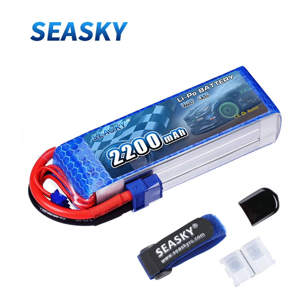 SEASKY 3S lipo Battery 11.1V 2200mAh 45C RC battery drone bateria XT60 for FPV drone Car
SEASKY 3S lipo Battery 11.1V 2200mAh 45C RC battery drone bateria XT60 for FPV drone Car