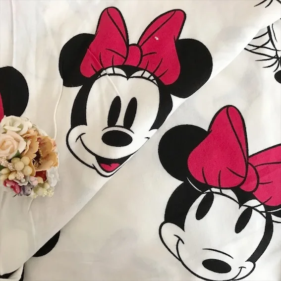 Cute Minnie Mouse Elasticity Knitted Cotton Fabric For Sewing Quilting Patchwork Baby Children Cloth Kid Textile
Cute Minnie Mouse Elasticity Knitted Cotton Fabric For Sewing Quilting Patchwork Baby Children Cloth Kid Textile