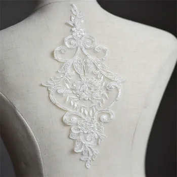 5 Piece 30*13cm Exquisite Ivory Alencon Beaded Neckline Applique DIY Floral Lace Collar Sewing Accessories
5 Piece 30*13cm Exquisite Ivory Alencon Beaded Neckline Applique DIY Floral Lace Collar Sewing Accessories