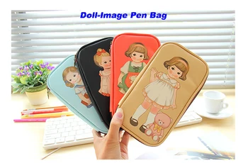1 PC/Lot Kawaii Lovely Female Girl Doll PU Leather Zippered Pencil bag & Pencil Case for School Stationery & Office
1 PC/Lot Kawaii Lovely Female Girl Doll PU Leather Zippered Pencil bag & Pencil Case for School Stationery & Office