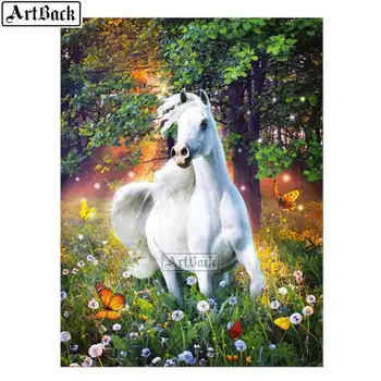 New 5D Diamond Painting White Horse Pattern Full Square 3d Sticker Embroidery Animal Home Decoration Diamond Mosaic Artwork
New 5D Diamond Painting White Horse Pattern Full Square 3d Sticker Embroidery Animal Home Decoration Diamond Mosaic Artwork