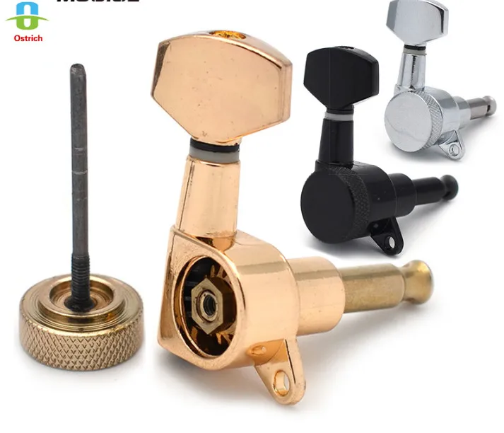 Ostrich Guitar String Peg Locked String Tuning Pegs key Tuners Machine Heads For Electric Guitar GD CK BK Color
Ostrich Guitar String Peg Locked String Tuning Pegs key Tuners Machine Heads For Electric Guitar GD CK BK Color