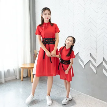 Mother Daughter Dresses Wedding Lace Mommy and Me Clothes Girls Hanfu Vintage chinese Clothing summer Family Matching Outfits
Mother Daughter Dresses Wedding Lace Mommy and Me Clothes Girls Hanfu Vintage chinese Clothing summer Family Matching Outfits