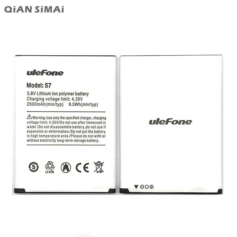 1pcs 100% High Quality S7 2500mAh Battery For Ulefone S7 Mobile phone + Tracking Code
1pcs 100% High Quality S7 2500mAh Battery For Ulefone S7 Mobile phone + Tracking Code