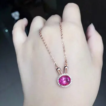 girlfriend gift all-match chain cartoon rabbit Pendants Fashion cute yellow Natural semi-precious stones Red corundum necklace
girlfriend gift all-match chain cartoon rabbit Pendants Fashion cute yellow Natural semi-precious stones Red corundum necklace