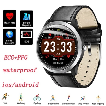 N58 ECG PPG Smart Watch With Electrocardiograph ECG Display Holter ECG Heart Rate Monitor Blood Pressure Smartwatch women men
N58 ECG PPG Smart Watch With Electrocardiograph ECG Display Holter ECG Heart Rate Monitor Blood Pressure Smartwatch women men