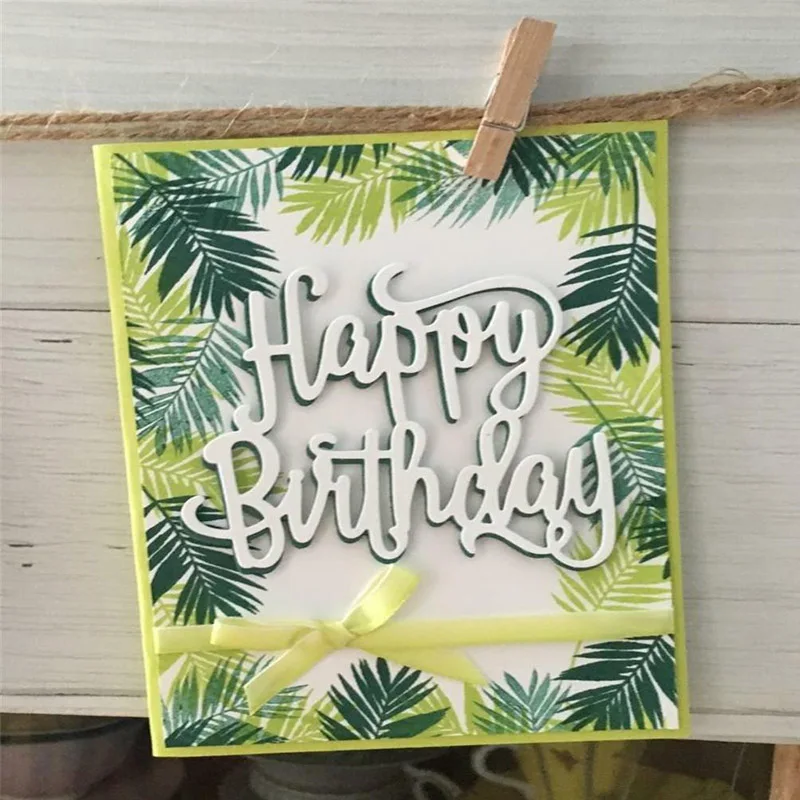 Happy Birthday Metal Cutting Dies for Scrapbooking DIY Album Embossing Folder Paper Card Maker Template Decor Stencils Crafts
Happy Birthday Metal Cutting Dies for Scrapbooking DIY Album Embossing Folder Paper Card Maker Template Decor Stencils Crafts