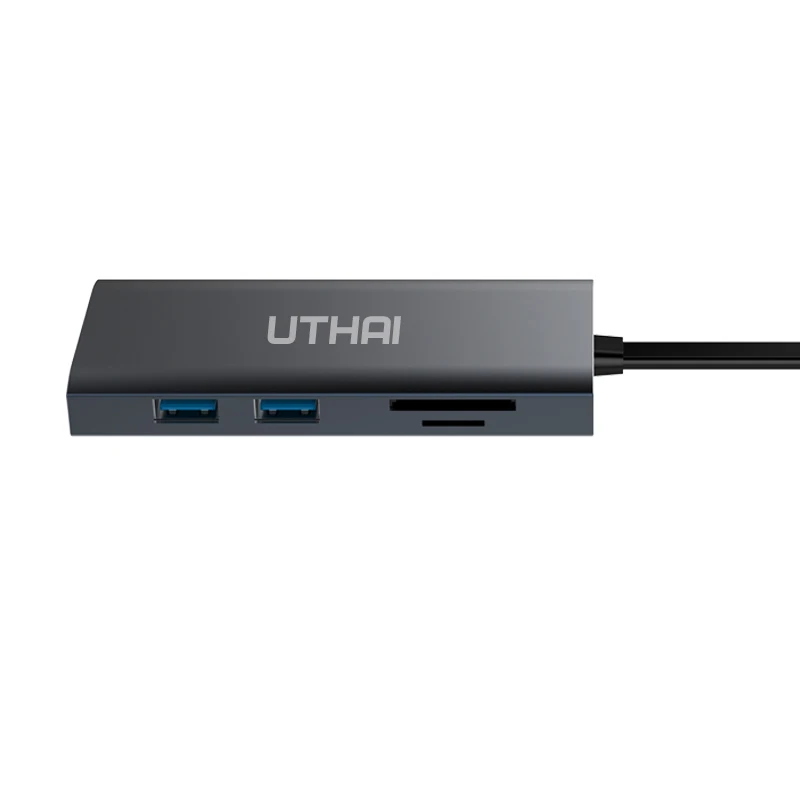 Utai TCH01 5in 1 USB 3 0 концентратор для MacBook Pro Air Многофункциональный Type C 4K видео HDMI usb хаб