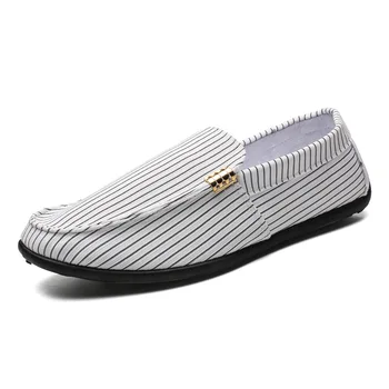 2018 New Europe Men Casual Shoes Boat Peas Shoes Man Mature Comfortable Lazy Shoes Soft Canvas Stripe Flats Comfy Driving Shoes
2018 New Europe Men Casual Shoes Boat Peas Shoes Man Mature Comfortable Lazy Shoes Soft Canvas Stripe Flats Comfy Driving Shoes