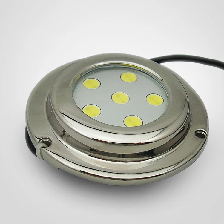 12V 316 Stainless Steel LED Underwater Light IP68 90*17.5mm Marine Boat ZY-TD6B1-6X1W
12V 316 Stainless Steel LED Underwater Light IP68 90*17.5mm Marine Boat ZY-TD6B1-6X1W