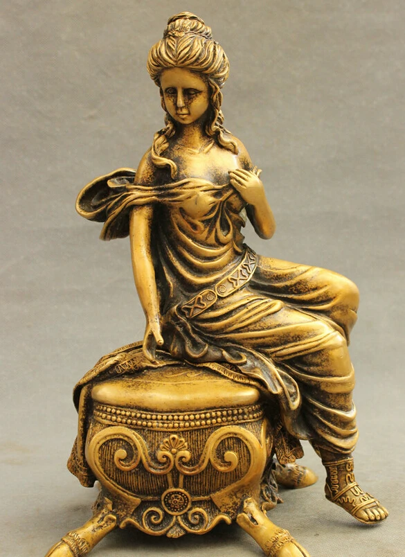 USPS to USA S1451 12" Folk Chinese Bronze Think Sheila Belle Statue Western Frail Art Sculpture (B0413)
USPS to USA S1451 12" Folk Chinese Bronze Think Sheila Belle Statue Western Frail Art Sculpture (B0413)
