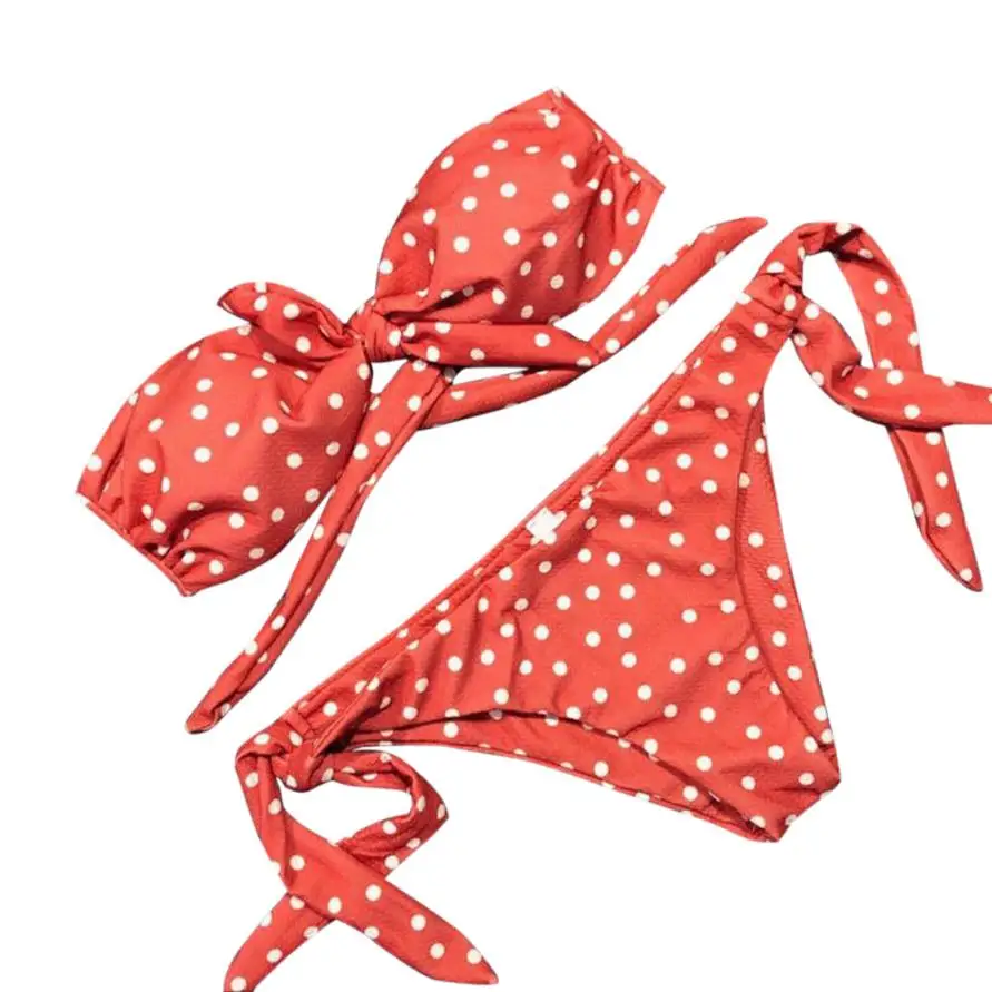 Swimsuit Women 2018 Sexy Ladies Dot Printed Bra Set Casual Push-Up Padded Bow Swimsuits a26 drop
Swimsuit Women 2018 Sexy Ladies Dot Printed Bra Set Casual Push-Up Padded Bow Swimsuits a26 drop