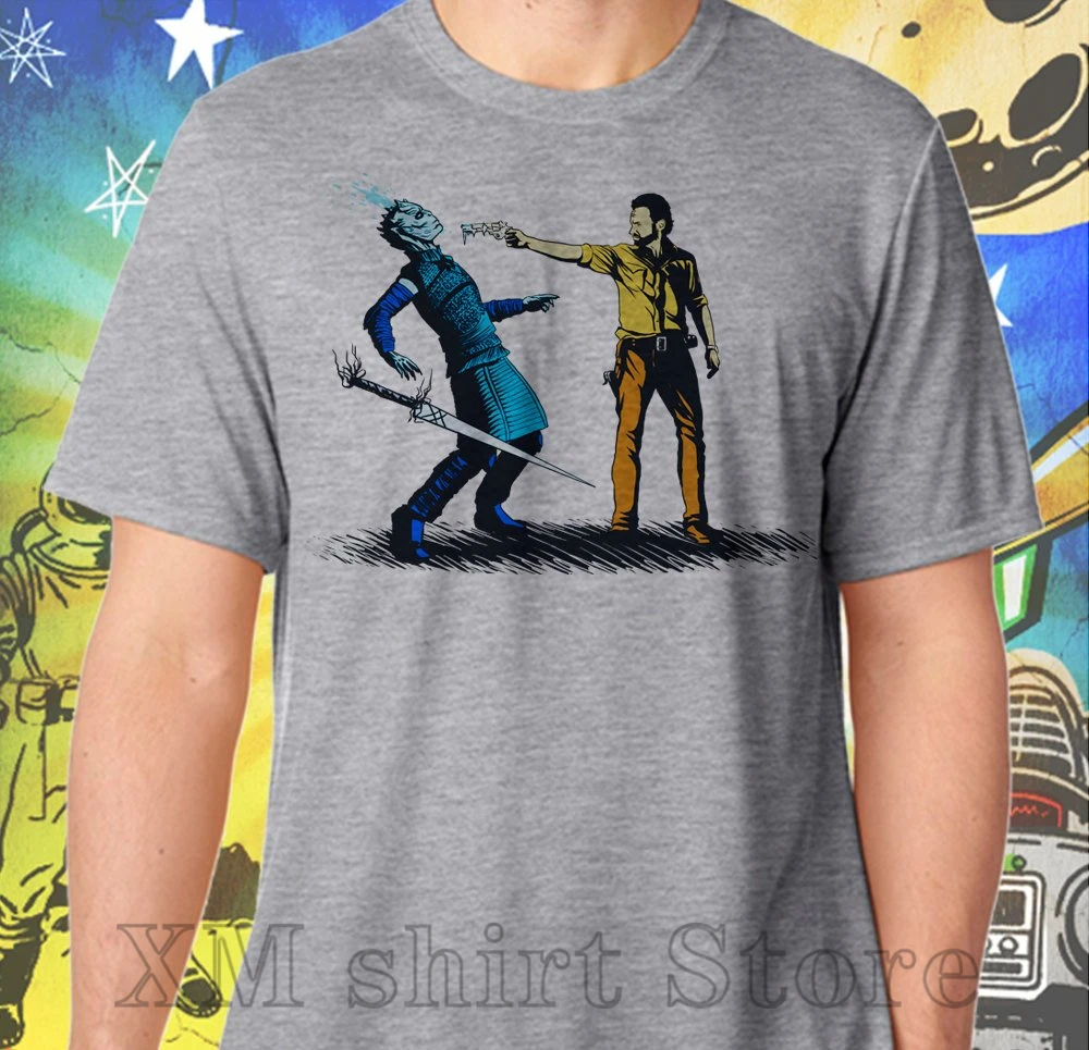 Game of Thrones Shirt Walking Dead Shirt Rick Grimes Ends The Night Kings Winter Men Gray Performance T-Shirt
Game of Thrones Shirt Walking Dead Shirt Rick Grimes Ends The Night Kings Winter Men Gray Performance T-Shirt