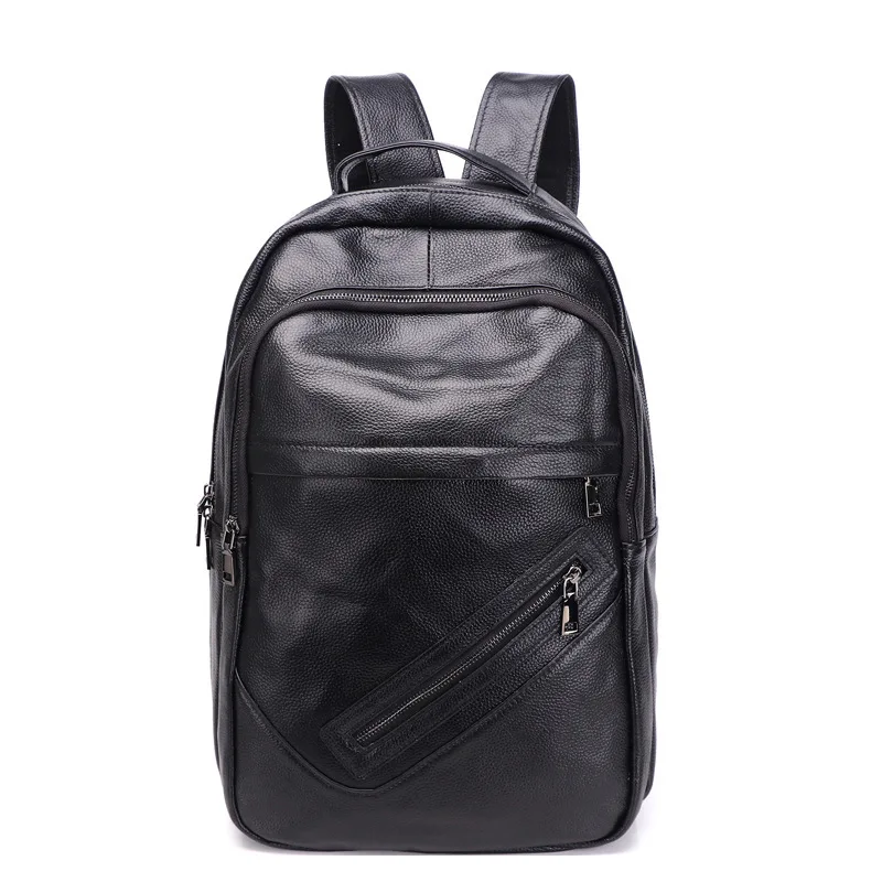 New leather vertical large-capacity backpack Korean student zipper backpack Business Breathable, wear-resistant leather travel b
New leather vertical large-capacity backpack Korean student zipper backpack Business Breathable, wear-resistant leather travel b