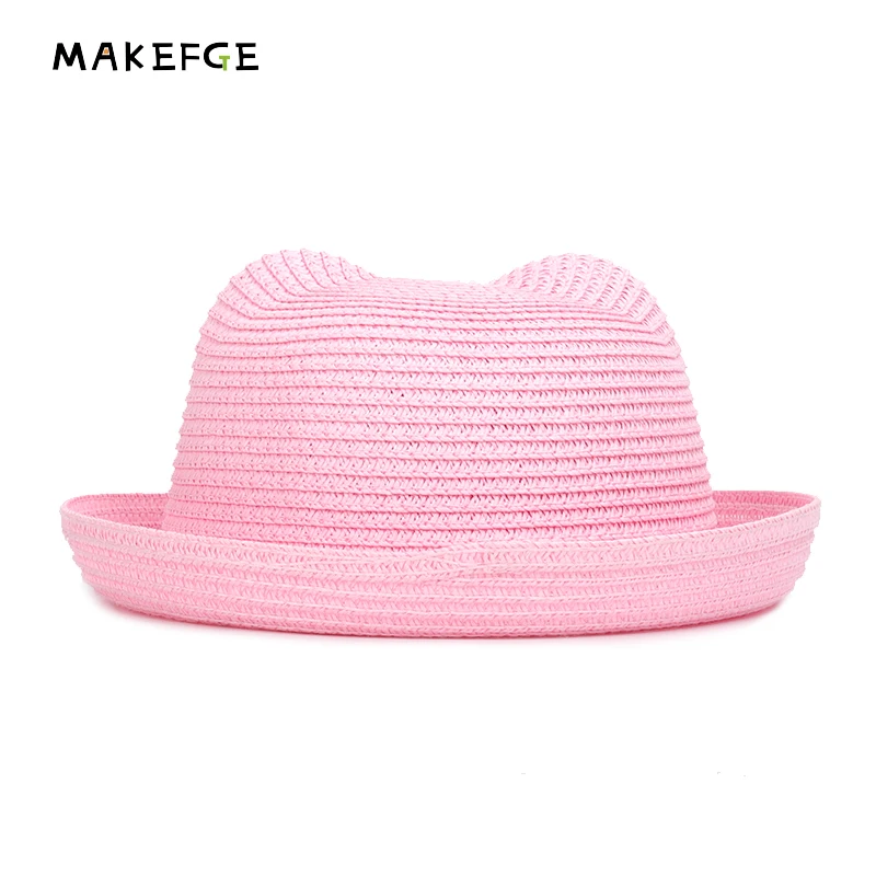 2019 New Fashion Popular Summer Hat children's Breathable Multicolor Cat Ears Straw Cap Solid Color Boy Girl Baby Kids Sun Hat
2019 New Fashion Popular Summer Hat children's Breathable Multicolor Cat Ears Straw Cap Solid Color Boy Girl Baby Kids Sun Hat
