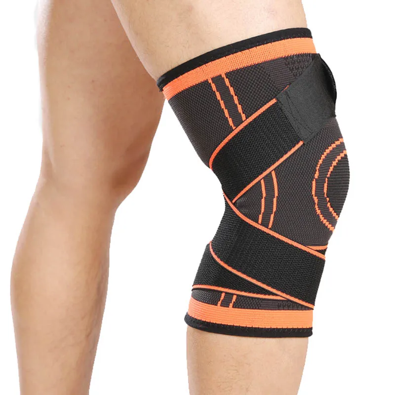3D weaving Knee brace support professional protective Straps Pressurized sport knee pad for basketball tennis hiking cycling 3D weaving Knee brace support professional protective Straps Pressurized sport knee pad for basketball tennis hiking cycling
