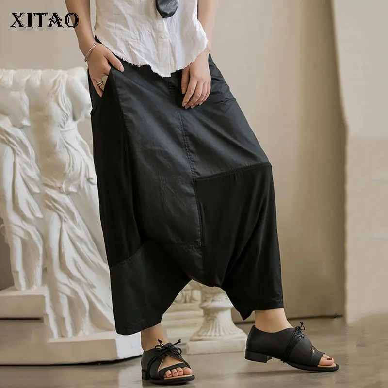 XITAO Pleated Black Street Pants Women Irregular Thin Korea Fashion Harem Pants 2019 Wild Joker Elastic Waist Elegant WLD2027
XITAO Pleated Black Street Pants Women Irregular Thin Korea Fashion Harem Pants 2019 Wild Joker Elastic Waist Elegant WLD2027