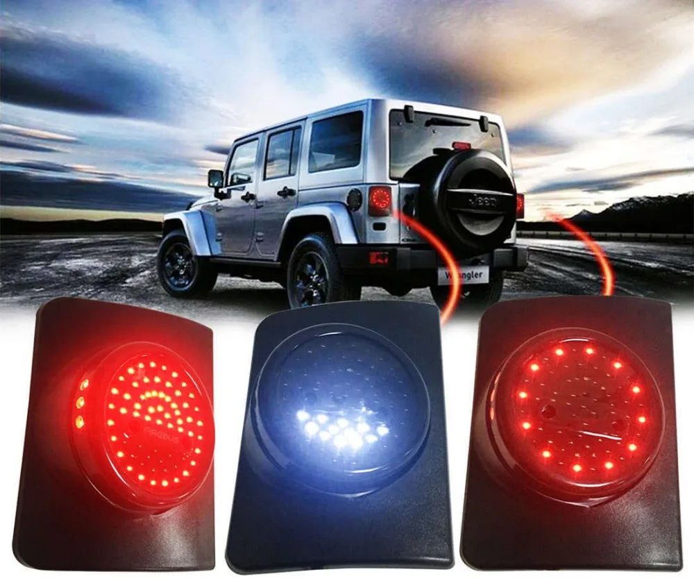 Jeep Wrangler LED Tail Light, Jeep JK Rear Led Lights, JKU Brake lights