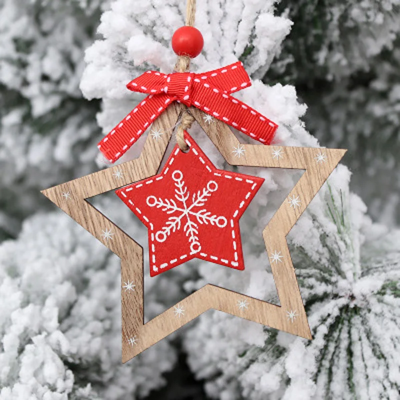 8Pcs/Set Large Size Natural Wooden Christmas tree Hanging Ornaments Pendant DIY Tree Snow Flakes For Xmas Decor Free Shipping
8Pcs/Set Large Size Natural Wooden Christmas tree Hanging Ornaments Pendant DIY Tree Snow Flakes For Xmas Decor Free Shipping