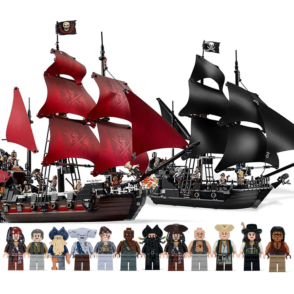 Black Pearl Ship Queen Anne's Revenge Pirates Caribbean Bricks Legoing Pirates Ship Boat Model Building Blocks Boys Gifts Toys
Black Pearl Ship Queen Anne's Revenge Pirates Caribbean Bricks Legoing Pirates Ship Boat Model Building Blocks Boys Gifts Toys