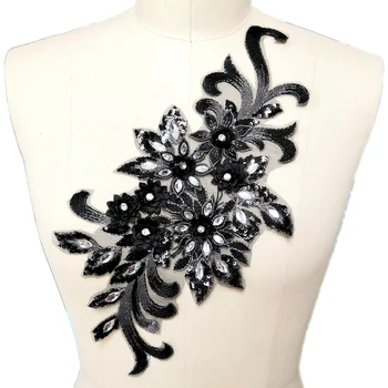 Artful Black 19x38cm Sew on diy Wedding Crystals Stones Rhinestone Patches Appliques Sewing For Headwear Costumes Decorations
Artful Black 19x38cm Sew on diy Wedding Crystals Stones Rhinestone Patches Appliques Sewing For Headwear Costumes Decorations