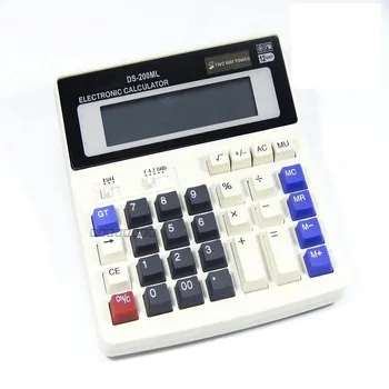 

Tinhofire BIG New Office calculator Large computer keys DS-200ML computer Solar Calculator